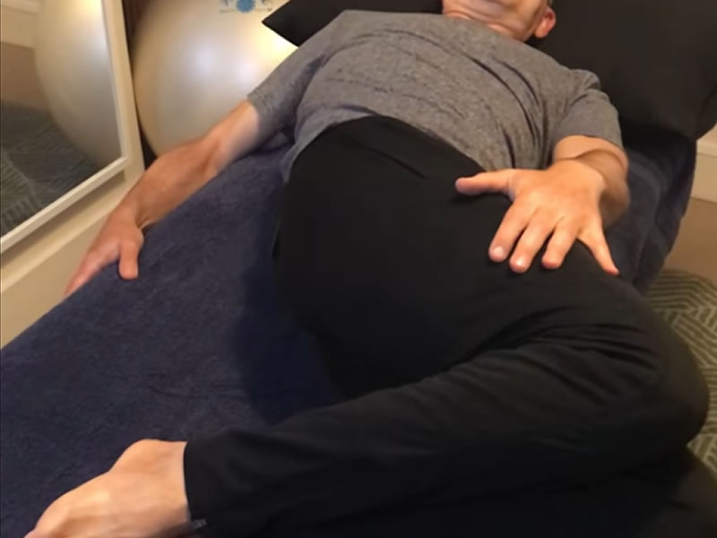 The Assisted Hip Roll for Gluteal/lumbar fascia